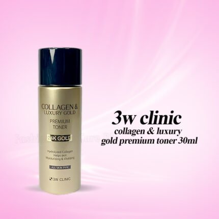 3w clinic collagen & luxury gold premium toner 30ml