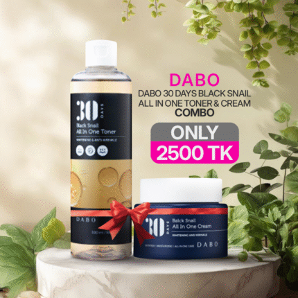 Dabo 30 Days Black Snail All In One Toner & Cream – Combo