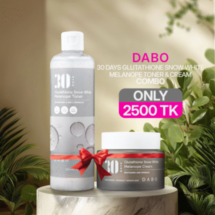Dabo 30 Days Glutathione Snow White Melanope Toner & Cream – Combo