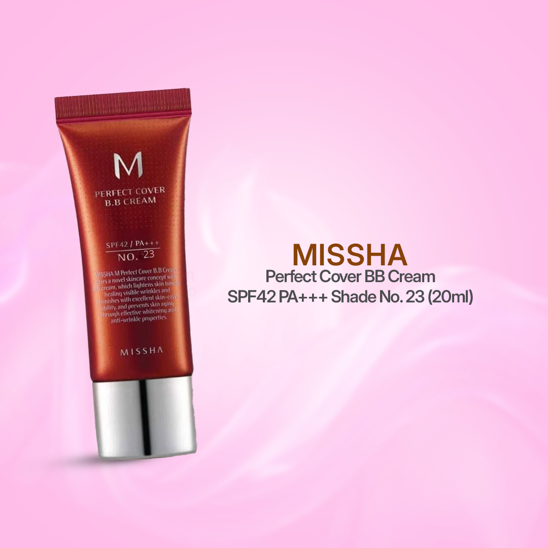 MISSHA-M-Perfect-Cover-BB-Cream-SPF42-PA+++-Shade-No.-23-(20ml) MISSHA M Perfect Cover BB Cream SPF42 PA+++ Shade No. 23 (50ml) - Image 1