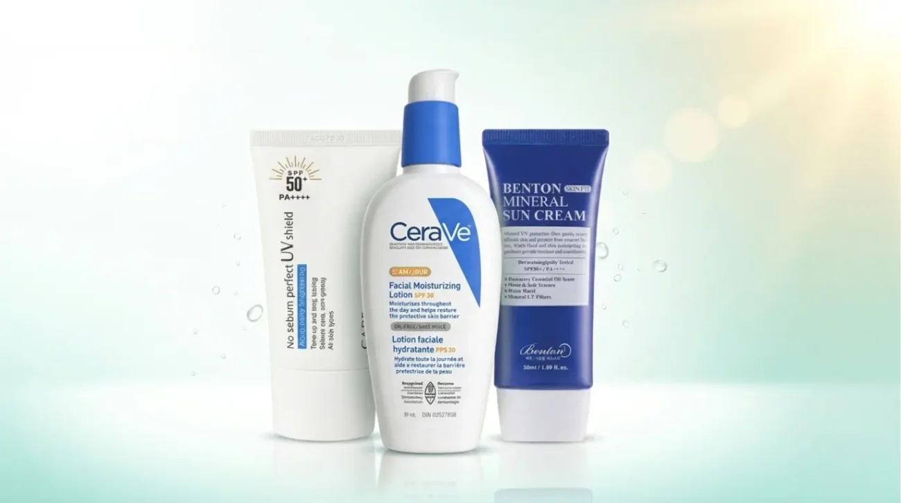 Best sunscreen for every skin type — lightweight gel, broad-spectrum SPF 50 PA+++, and nourishing cream formulas from Fashion Skincare BD