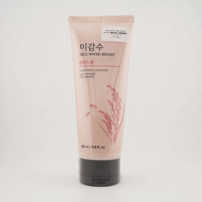 The Face Shop Rice Water Bright Foaming Cleanser 150ml Fashion Skin Care BD