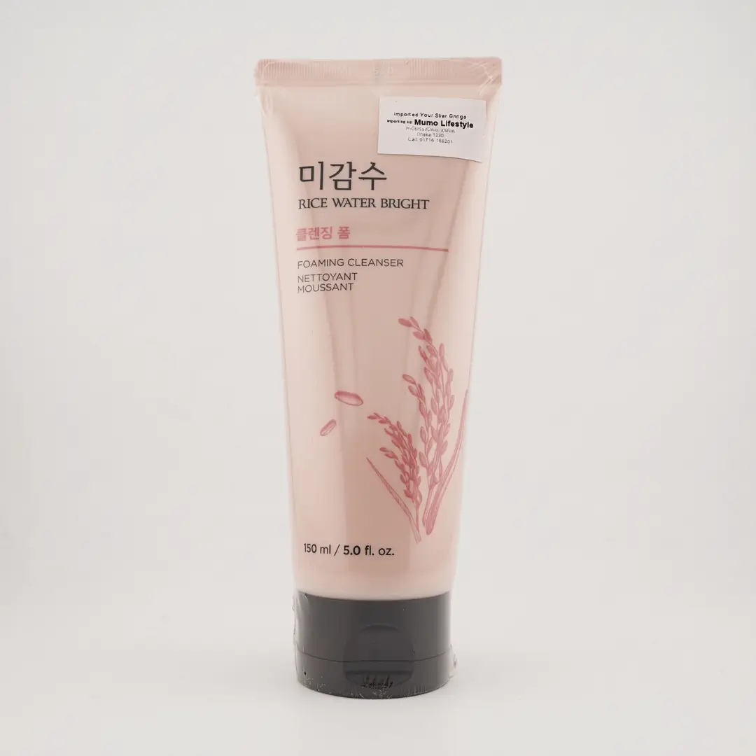 The Face Shop Rice Water Bright Foaming Cleanser 150ml Fashion Skin Care BD